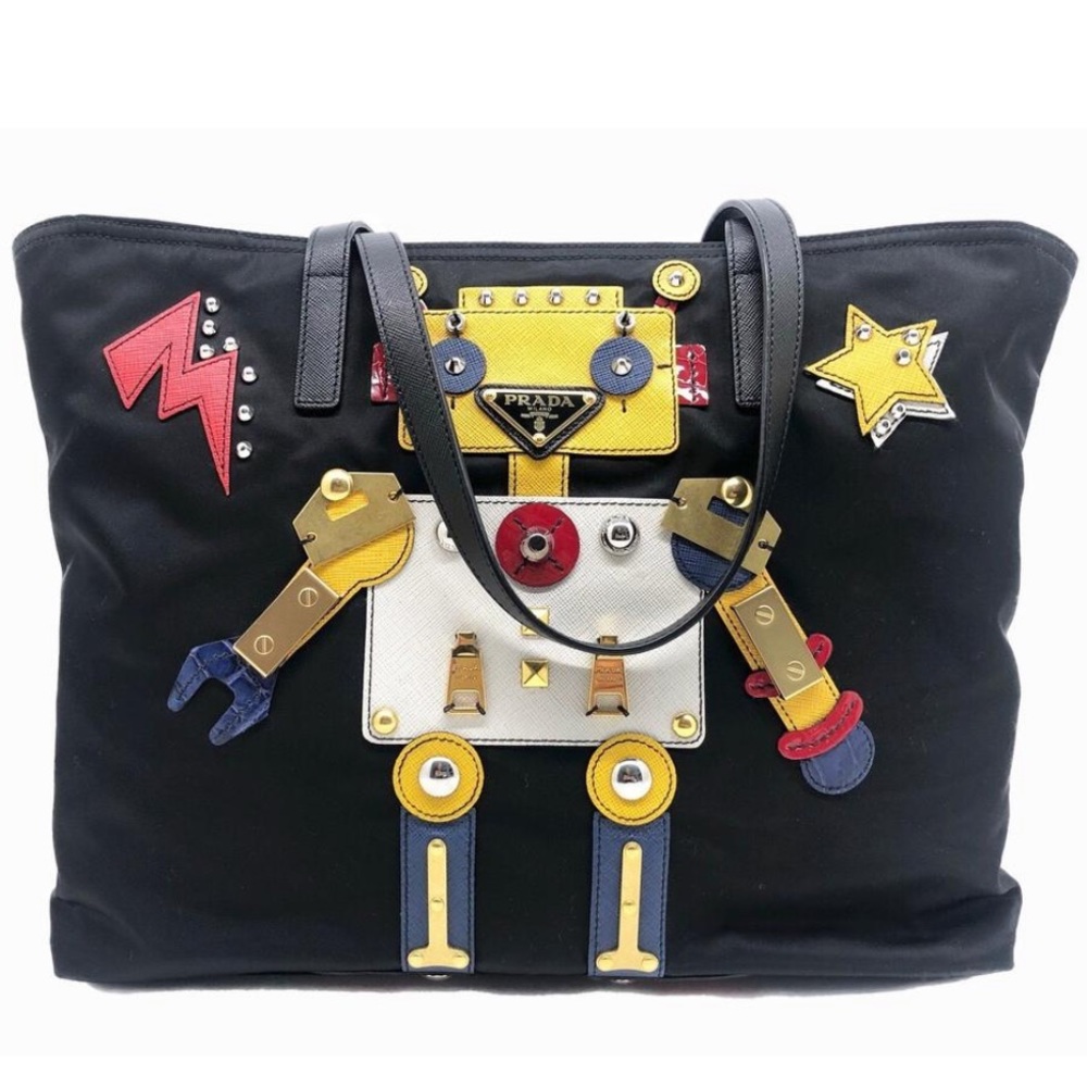 Prada Limited Edition Tessuto Robot Shopping Tote
